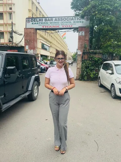 A day at the Tis Hazari court complex. My work involves navigating the different wings of the court, such as the civil side, to manage my cases effectively.