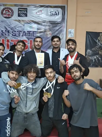 Our team of grapplers celebrating their victories at the 2nd Delhi State Ju-Jitsu Championship.