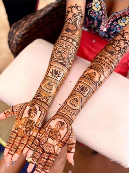 Kanha Mehandi - Bridal Mehndi Custom Storytelling & Portrait Mehndi photo 35