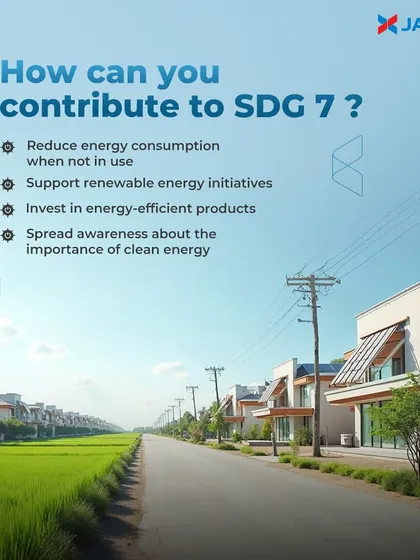 You can contribute to SDG 7 by reducing your energy consumption, supporting renewable energy initiatives, and investing in energy-efficient products. Every small step helps build a greener future for all.
