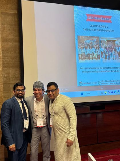 A glimpse of our 3rd DermaClinix Fellows Alumni Meet during the FUE Asia World Congress. We are proud to have trained many dermatologists and plastic surgeons from India and abroad over the last 15 years.