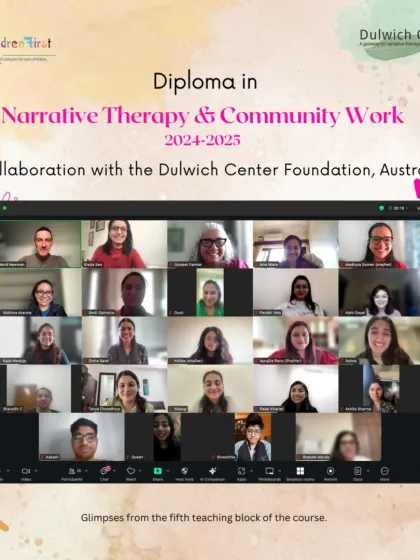 Glimpses from the fifth teaching block of our Narrative Therapy diploma. This online session with international faculty David Newman focused on how to have conversations about suicide that honor struggle without pathologizing despair.