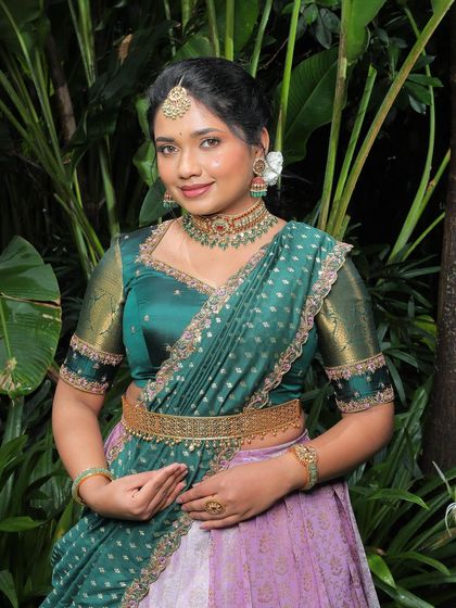 Anthariya by Nidhi Gowda - Custom Bridal & Occasion Wear Upcycled Kanjivaram Lehengas (Langa Voni) photo 62