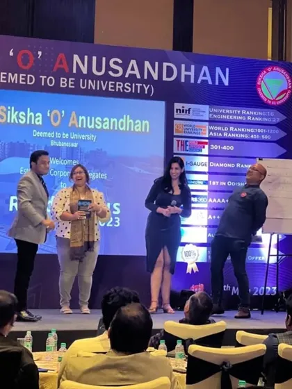 An intellectual and interactive mind-reading show was a perfect fit for this Siksha 'O' Anusandhan University event. The performance was designed to engage and inspire an audience of esteemed corporate delegates.