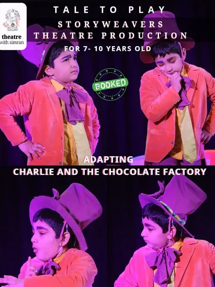 Our "Tale to Play" theatre production of "Charlie and the Chocolate Factory" for 7-10 year olds is fully booked. We can't wait to get started.