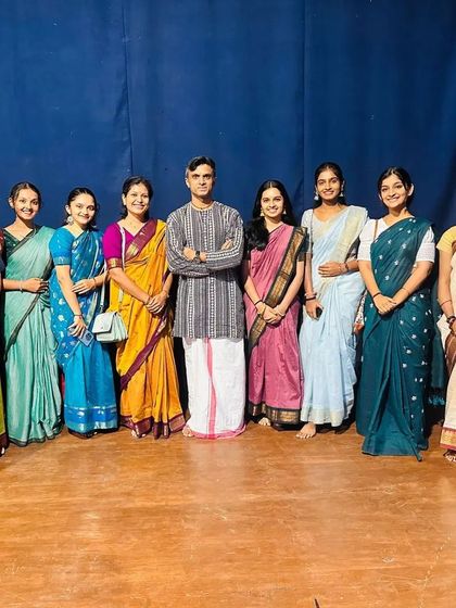 With a group of dancers after my performance in Pune. It is always a pleasure to meet local students and artists, and I am grateful for the warm reception.