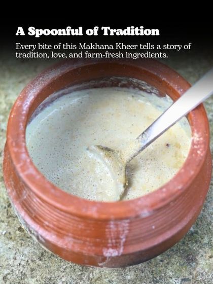 Every bite of this Makhana Kheer tells a story of tradition, love, and farm-fresh ingredients. This is the authentic taste we bring to you in our instant mix.
