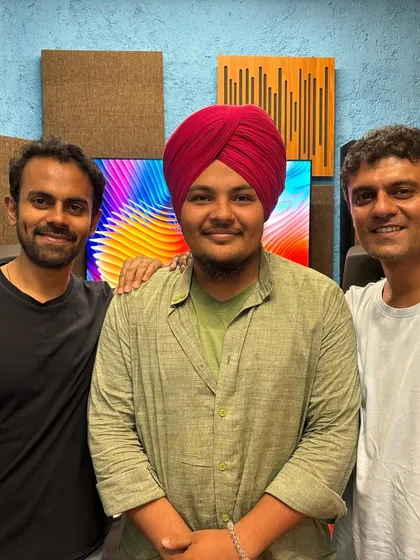 In the studio with the talented music director duo Sangeet and Siddharth Haldipur. Studio work requires a different kind of precision and creativity.