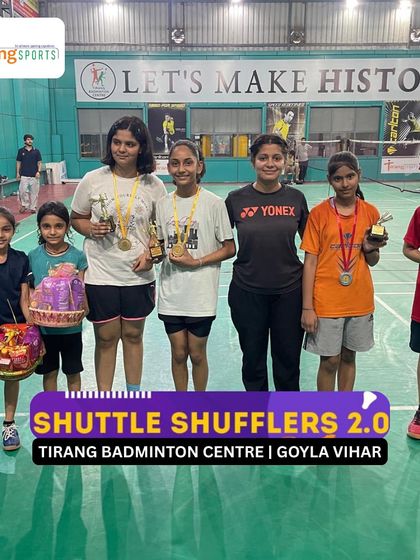 Winners of the "Shuttle Shufflers 2.0" tournament at our Goyla Vihar center. Regular events like these help kids build mental toughness and perform under pressure.