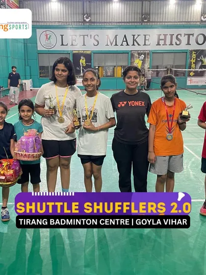 Winners of the "Shuttle Shufflers 2.0" tournament at our Goyla Vihar center. Regular events like these help kids build mental toughness and perform under pressure.