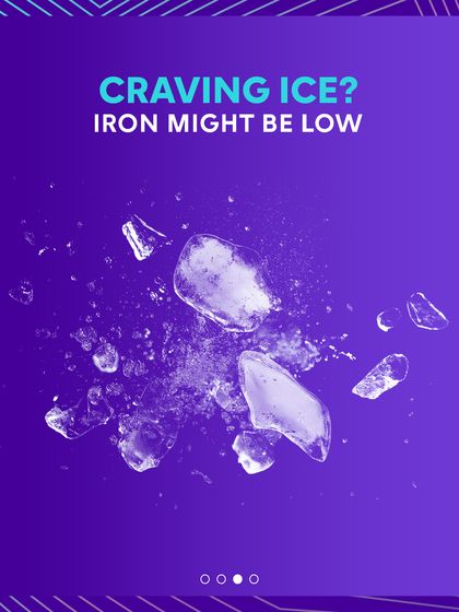 An unusual craving for ice can sometimes be a sign of low iron levels. It's a perfect example of how your body sends signals about its nutritional needs.