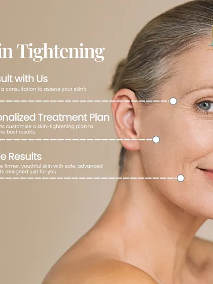 Achieving firmer, more youthful skin is a journey we take together. It starts with a thorough consultation to assess your skin's needs, followed by a personalized treatment plan using safe, advanced techniques to deliver visible results.