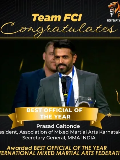 Your child will learn from a globally recognized expert. We are proud that our founder, Prasad Gaitonde, was awarded 'Best Official of the Year' by the International Mixed Martial Arts Federation. This commitment to excellence and safety is the foundation of our kids' program.