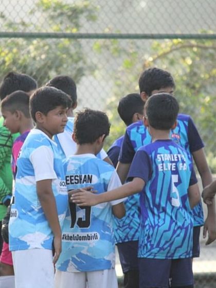 The team shows solidarity before the match. We are more than a team; we are a family.