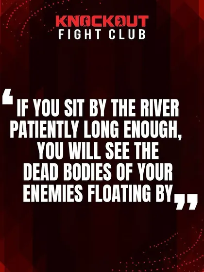 A wise warrior knows when to act and when to be patient. Sometimes, the best strategy is to wait and let your enemies destroy themselves.