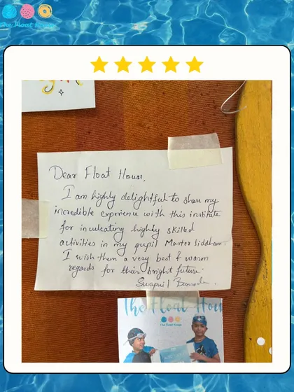 Another wonderful handwritten note from a parent, delighted with the skilled activities we provide for the children.