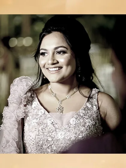 Another beautiful shot of this gorgeous reception look. Her happy, natural smile shows just how confident and beautiful she felt.