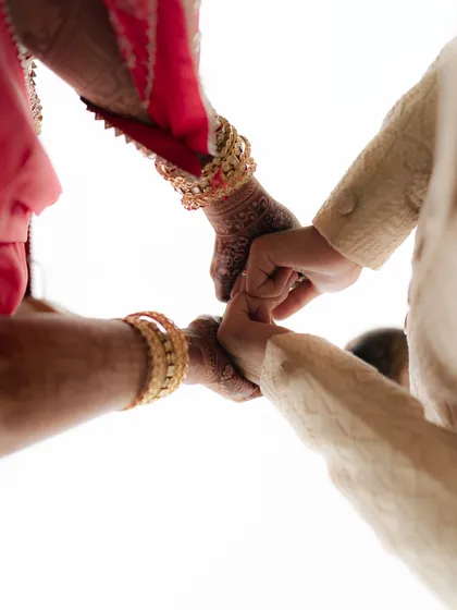 A wedding is built on small, beautiful moments. This was a celebration of slow, soulful love, and we felt it in the way they held hands, their fingers intertwined, promising forever without a single word.