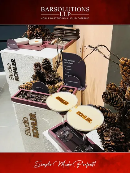 For the grand launch of Kohler’s first Studio Store in Pune, we crafted bespoke cocktails that reflected the brand's sophistication. This custom-branded espresso martini shows how we integrate your brand directly into the guest experience, making every sip memorable.