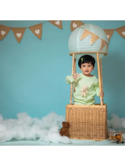 A happy wave from high up in the clouds. This setup always inspires fun and playful shots.