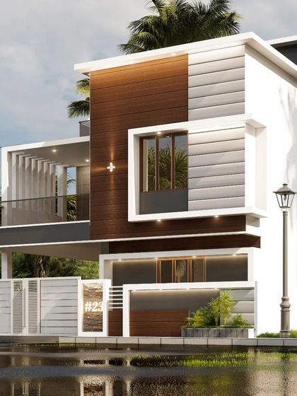 A render of the Hassan project from the opposite side, showing the complete architectural concept.