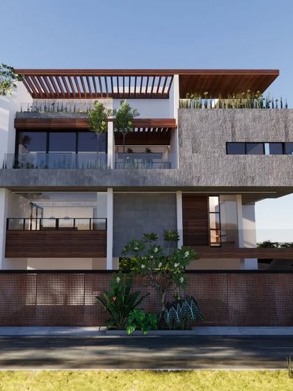 Sandesh Architects - Residential Architecture & Design Facades with Modern Geometry photo 23