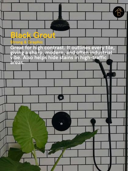 For a high-contrast, modern, or industrial look, black grout is an excellent choice. It outlines each tile, creating a strong graphic effect, and is also great at hiding stains in high-traffic areas like showers.