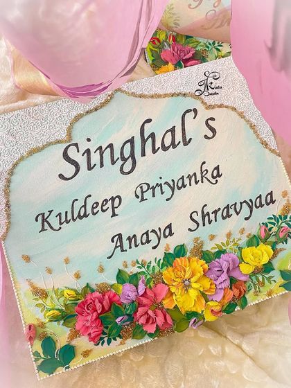 Jashn-e-Kala by Sakshi - Custom Russian Sculpture Decor Personalized Nameplates photo 41