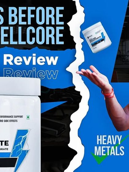 Thumbnail for my lab test and review video on Wellcore's Creatine Monohydrate.
