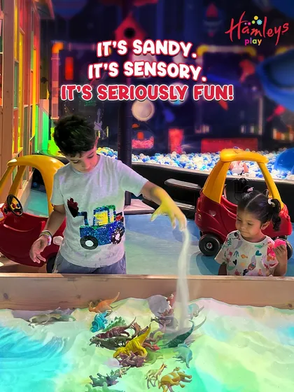 It's sandy, it's sensory, it's seriously fun! Our illuminated sand play zone is where little explorers can dig for dinosaurs, build amazing worlds, and let their creativity flow. It’s a fan favorite for a reason!
