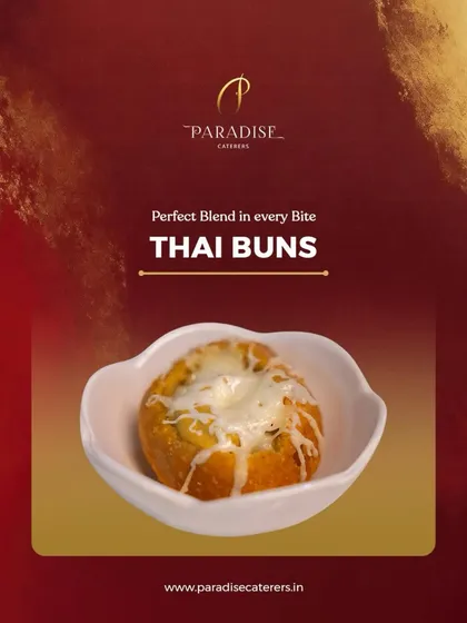 A perfect blend in every bite with our Thai Buns. These savory buns are filled with a delicious Thai-spiced mixture and topped with melted cheese.