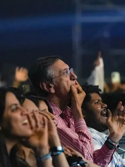 The Mumbai crowd singing along to every word. There's nothing like the sound of thousands of voices united by music.