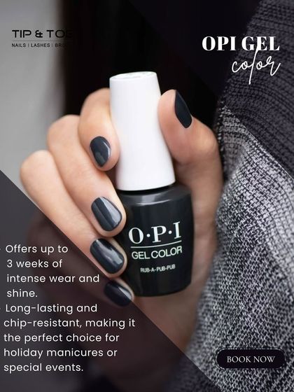 Our OPI Gel Color offers up to 3 weeks of intense wear and shine. It's the perfect long-lasting and chip-resistant choice for any occasion.
