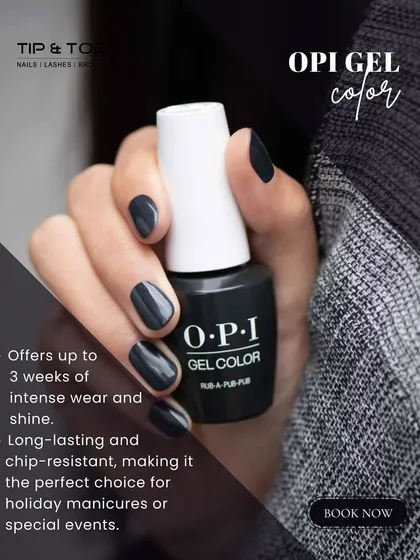 Our OPI Gel Color offers up to 3 weeks of intense wear and shine. It's the perfect long-lasting and chip-resistant choice for any occasion.