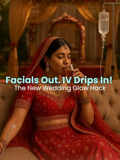 Forget standard pre-wedding facials. For a true, inside-out glow that radiates in your photos and lasts through the celebrations, IV Drip therapy is the new essential. This is how we achieve that luminous, healthy bridal look.