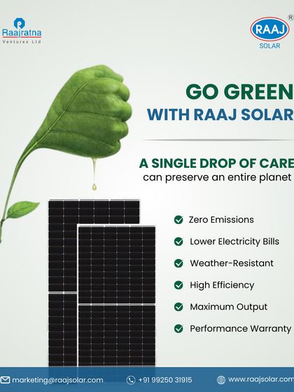 Raaj Solar - Utility-Scale & Industrial Solar Projects Financial & Environmental Benefits photo 19