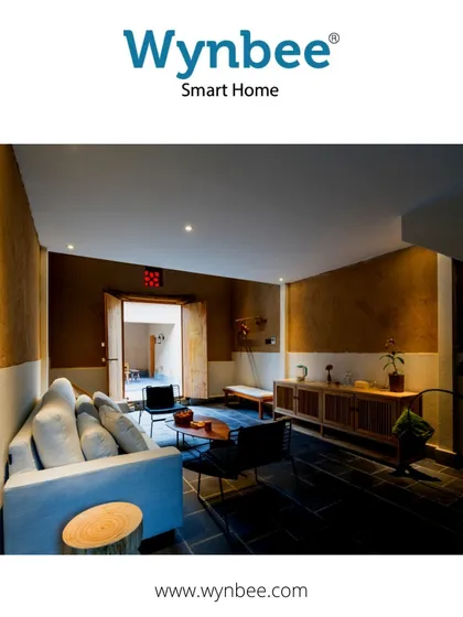 Ready to light up your space? This room showcases how warm, modern lights can create an inviting and aesthetically pleasing environment, even in a minimalist setting.
