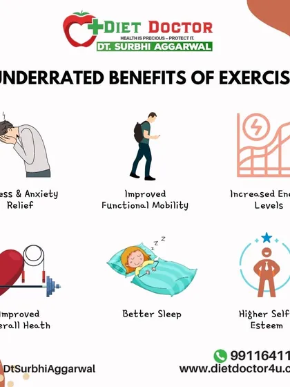 Exercise offers many underrated benefits beyond weight loss. It provides stress relief, improves sleep, boosts energy levels, and increases self-esteem, all of which are vital for new mothers.