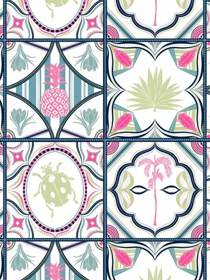 This is the seamless tile pattern for my 'Tropical Tapestry' design. I create high-resolution, production-ready files that can be used for large-format printing, ensuring every detail looks crisp and beautiful.