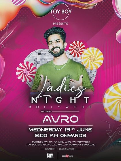 A fun, candy themed poster for my Ladies Night at Toy Boy. I like to keep the promotions fresh and exciting.