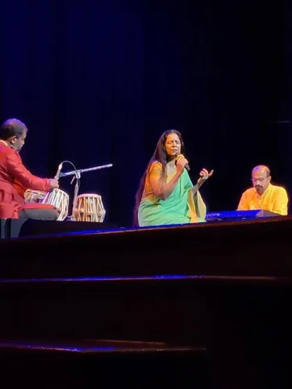 Another view of the intimate concert for the Jackfruit Festival. Curated by Shubha Mudgal, an artist I deeply respect, this performance was truly special.