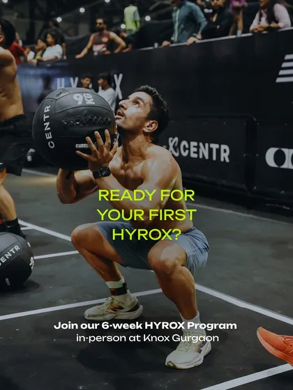 Ready to take on your first HYROX? My 6-week in-person program at Knox Gurgaon is designed to get you race-day ready, whether you're a beginner or a seasoned athlete.