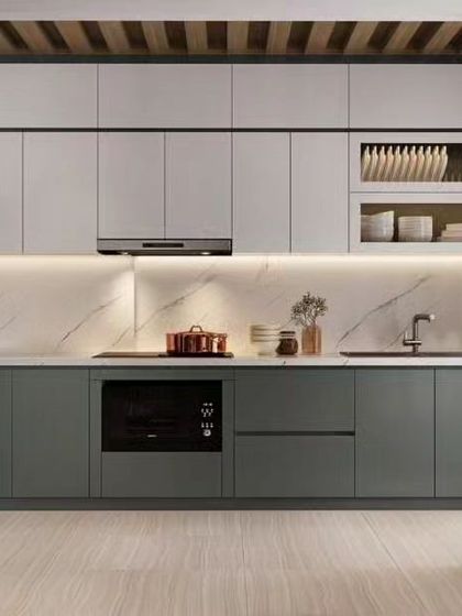 Modular Kitchen - Modular Home Interiors Efficient L-Shaped & U-Shaped Kitchens photo 34