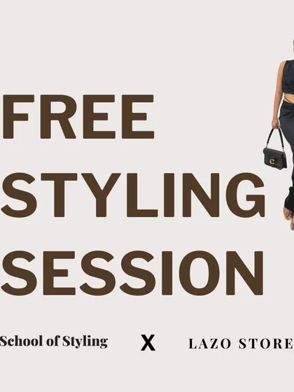 This graphic announced my free styling session in partnership with Lazo Store. I believe in making styling knowledge accessible to everyone who wants to build confidence.