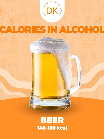 A mug of beer typically has 140-180 kcal. Being mindful of these numbers can help you make better choices during social occasions.