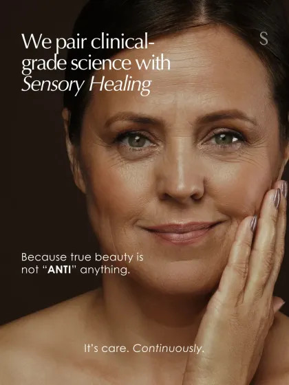 We pair clinical-grade science with sensory healing. True beauty is not "anti" anything; it is about continuous, loving care.