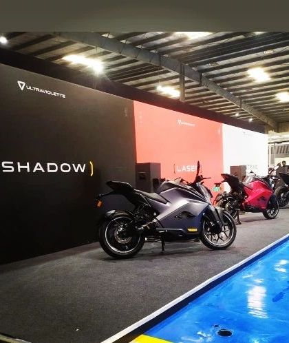 The motorcycle showcase area, where different models were displayed against a branded wall. This setup highlights my ability to manage multi-product displays within a single launch event.