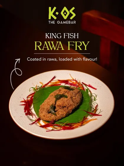 For the seafood lovers, our King Fish Rawa Fry is a must-try. It's coated in rawa for that perfect crispy texture and loaded with flavor.