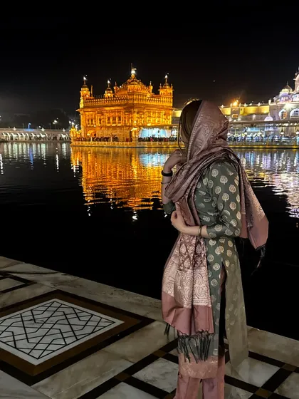 A moment of peace and gratitude at the Golden Temple in Amritsar. Sharing personal and spiritual journeys like this builds a deeper, more authentic connection with my audience.