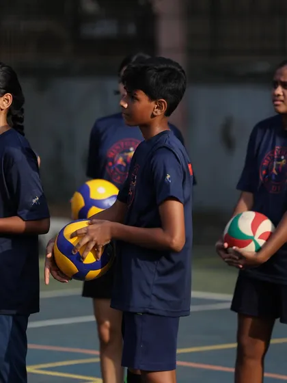 A close-up of a young player in our U14 batch, focused and ready to learn.